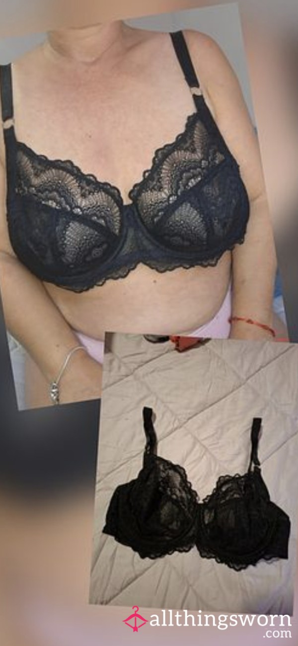 Black Lace Bra