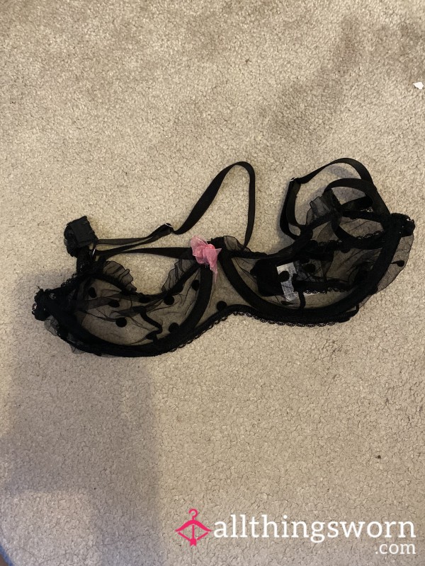 Black Lace Bra
