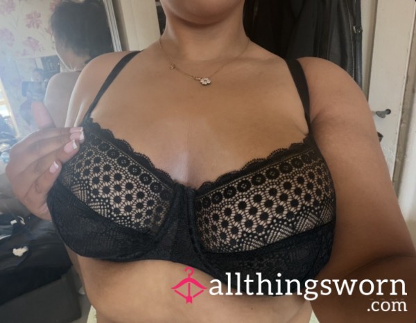 🖤🍒 BLACK LACE BRA 38E 🍒🖤
