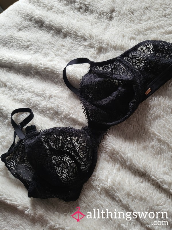 Black Lace Bra 36 D