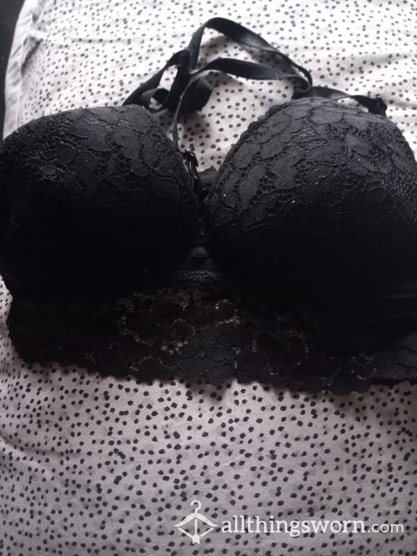 Black Lace Bra