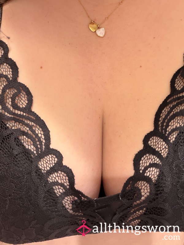 Black Lace Bra