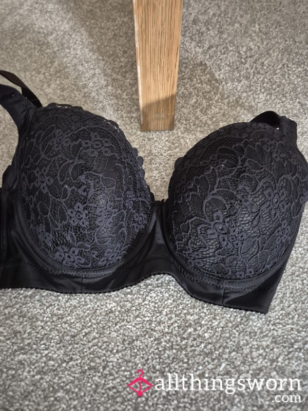 36D Black Lace Bra
