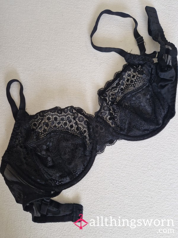 Black Lace Bra