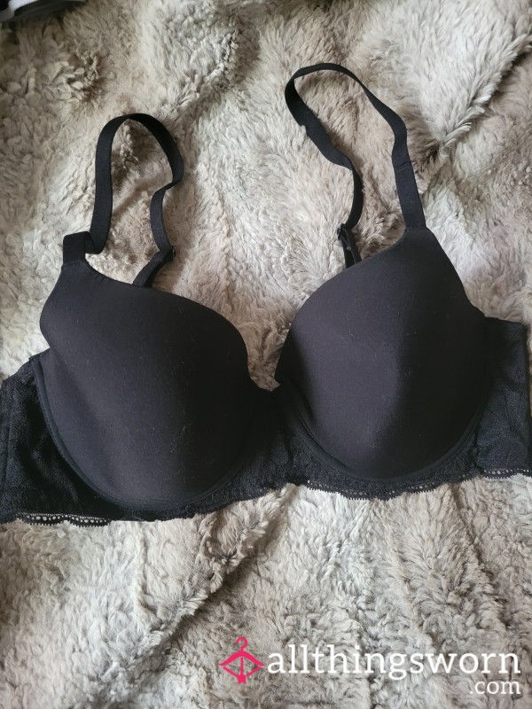 Black Lace Bra