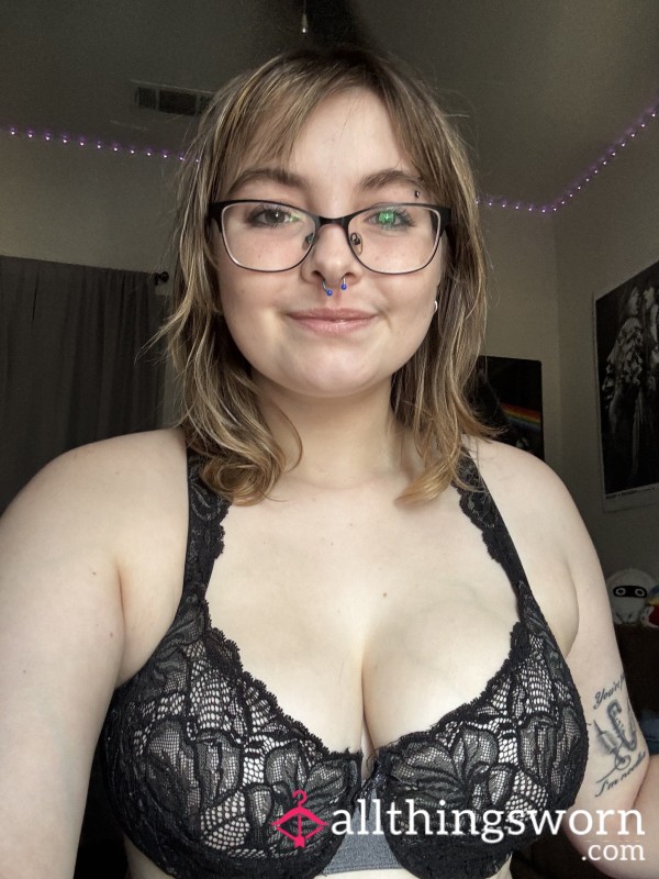 Black Lace Bra Well Worn