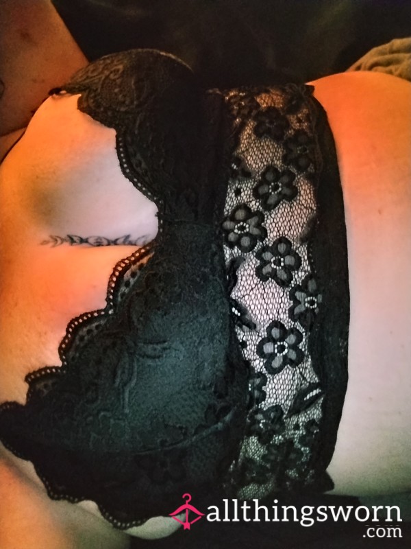 Black Lace Bralette Xl