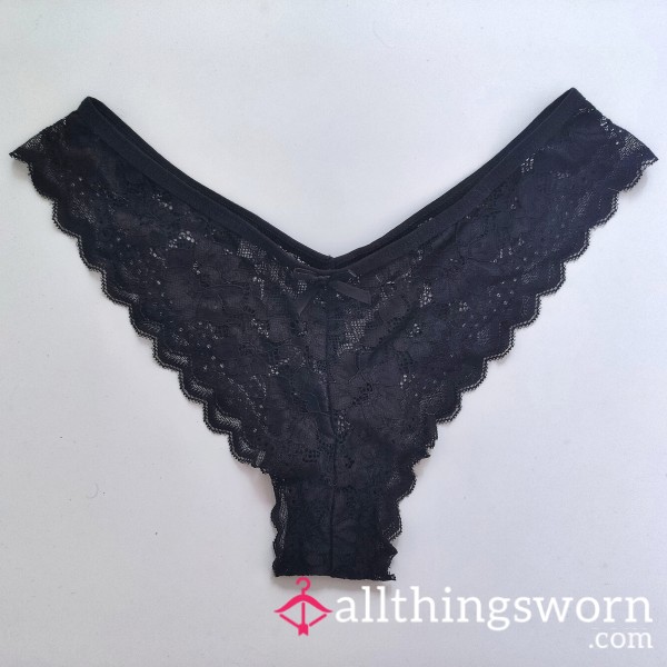 Black Lace Brazilian Panty