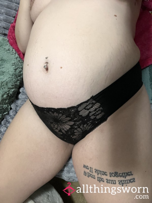 Black Lace Front Cheeky Victoria’s Secret Panties