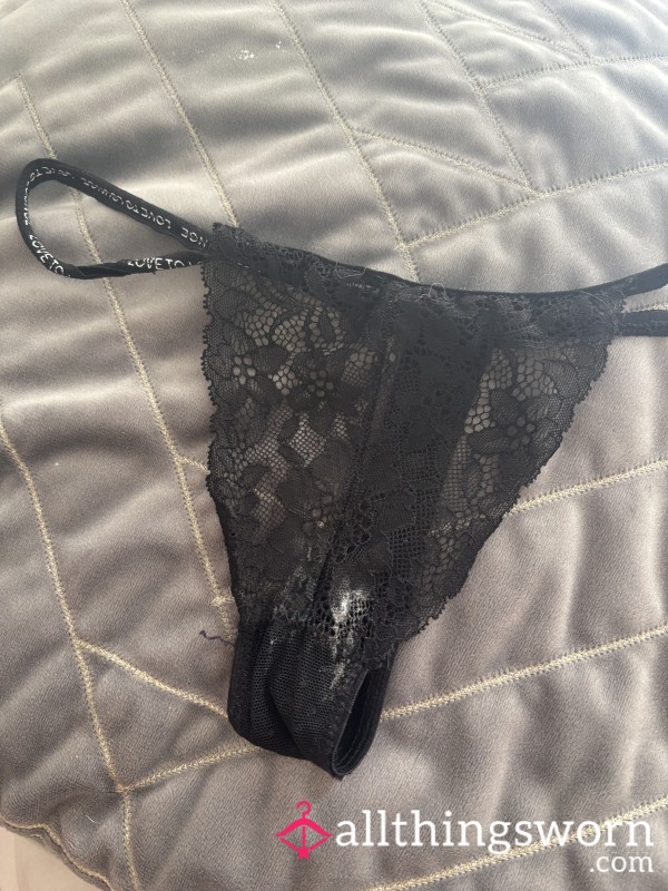 Black Lace G String