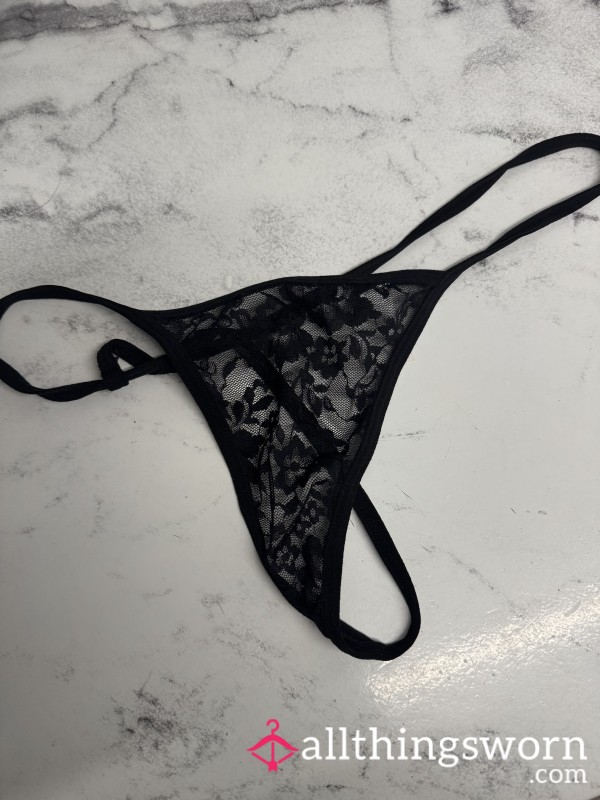 Black Lace G String