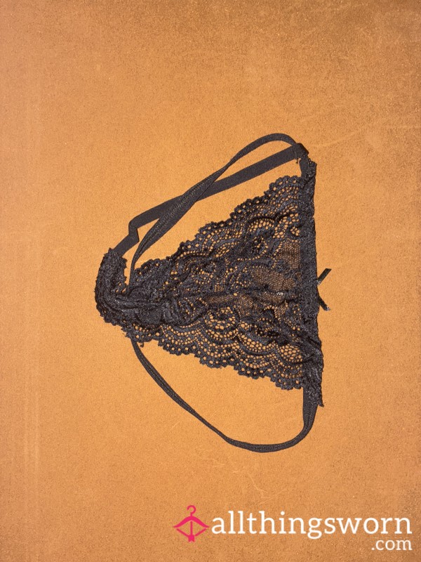 Black Lace G String