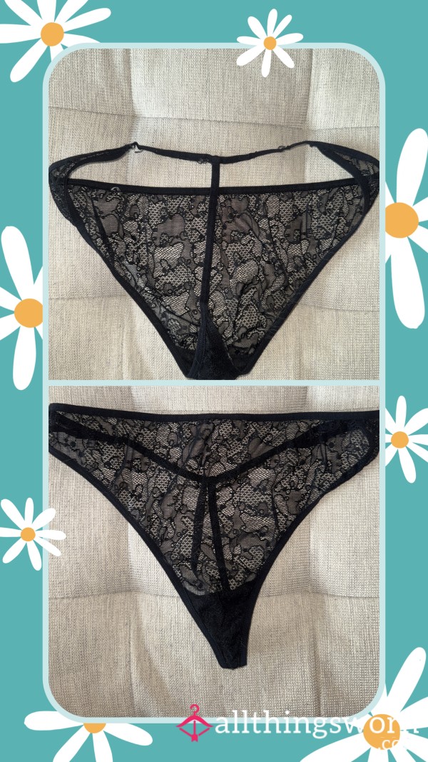Black Lace G-String 🖤😈