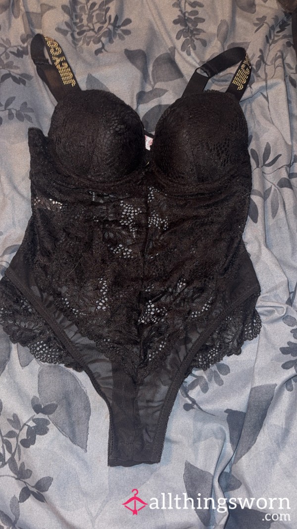 Black Lace Juicy Couture Teddy Lingerie
