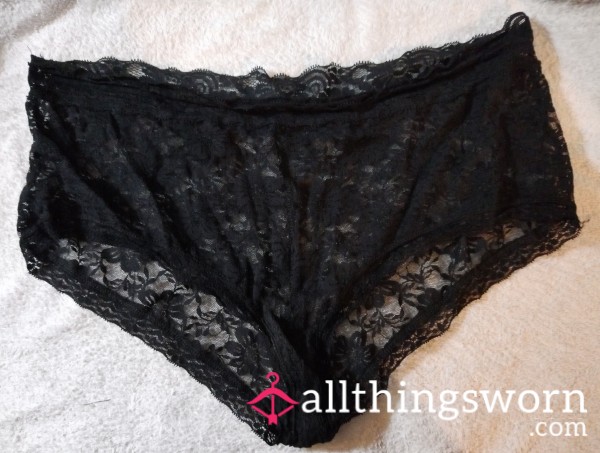 Black Lace Knickers