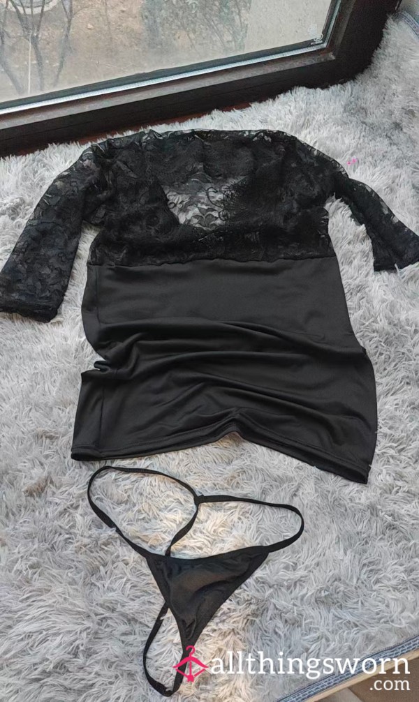 Black Lace Lingerie Set