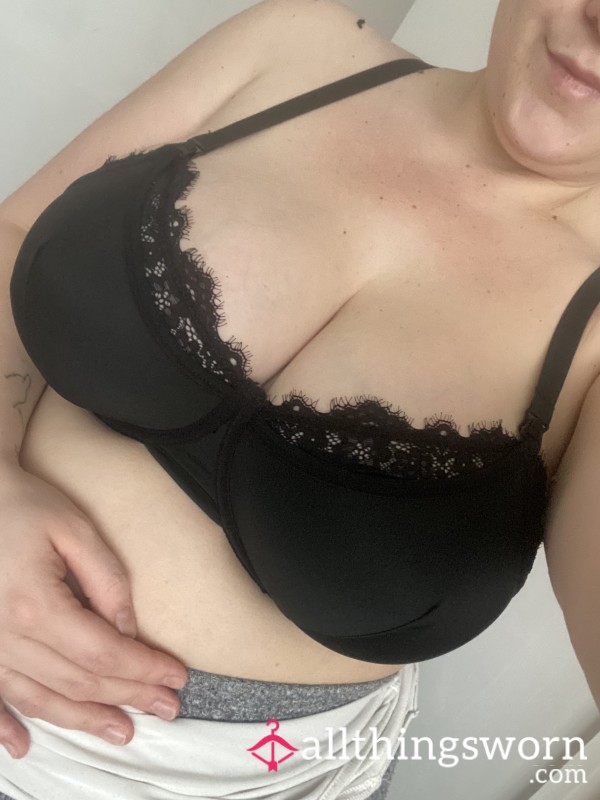 Black Lace Nursing Bra