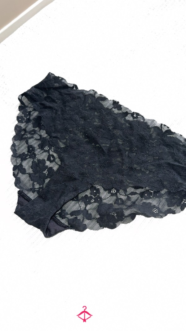 Black Lace Panties Full Day Wear From Creamy Girl
