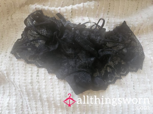 Black Lace Panties Medium