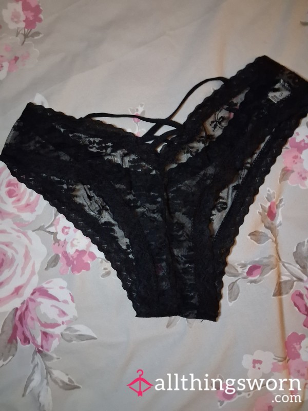 Black Lace Panties Will Wear For You Then Send