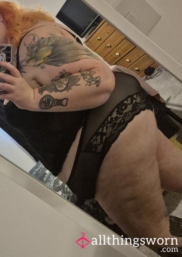 Black Lace Panties Worn For 24 Hours