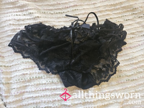 Black Lace Panty Medium