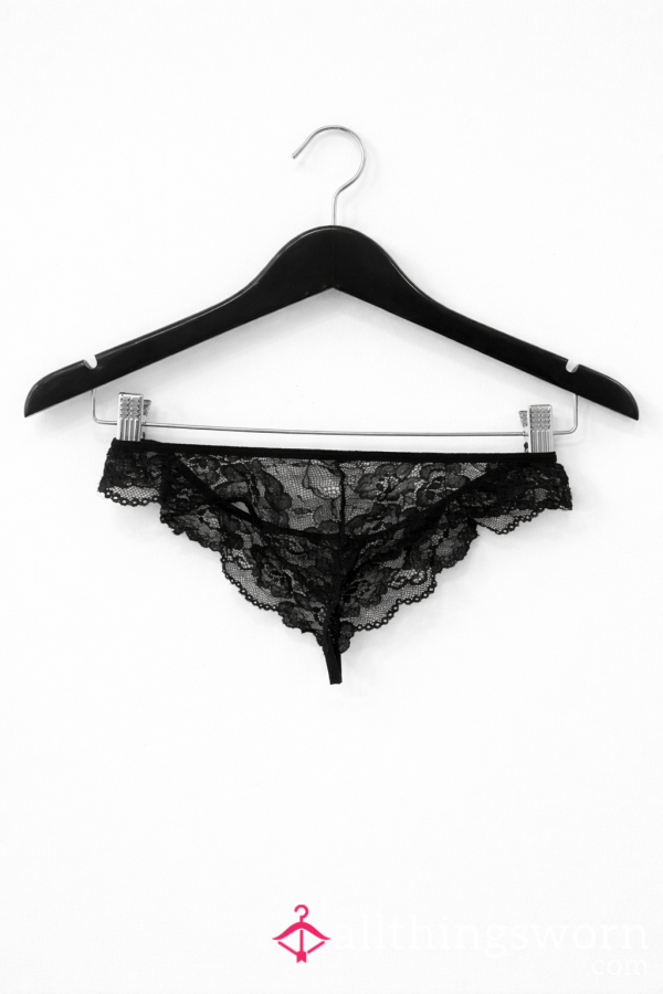 Black Lace Private Collection – Temptation Edition | Sheer Crotchless Brazilian