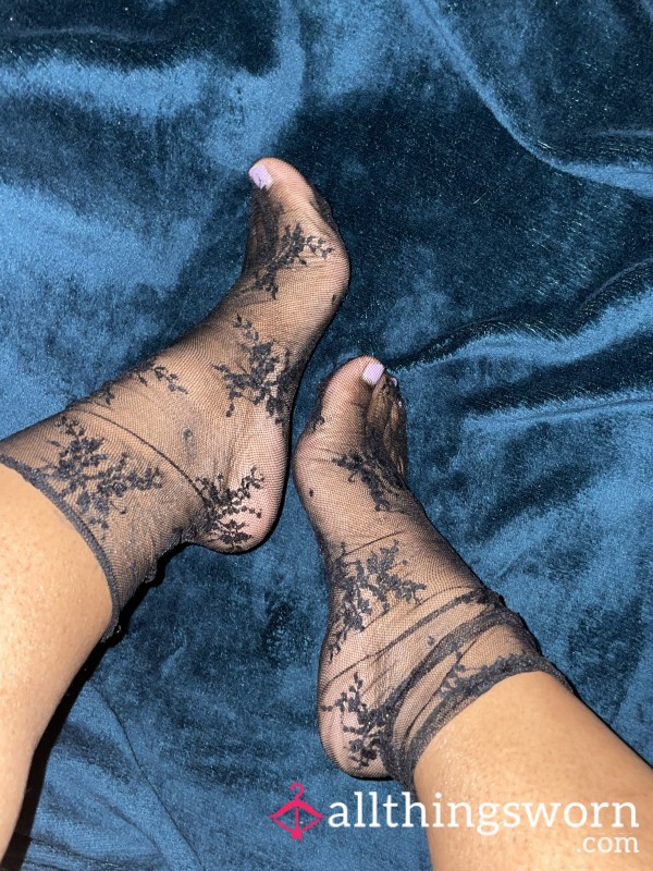 Black Lace Socks