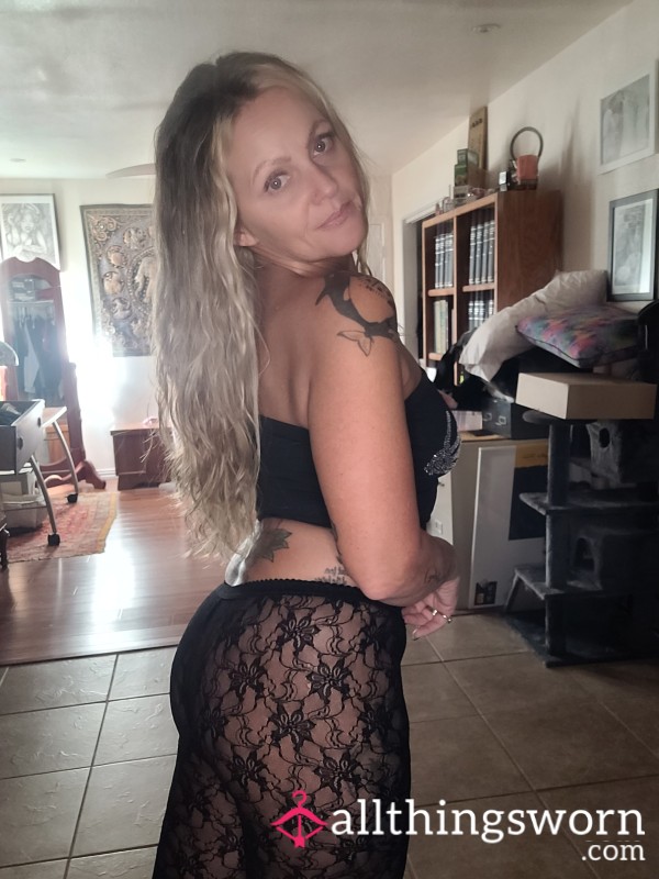 Black Lace Stockings