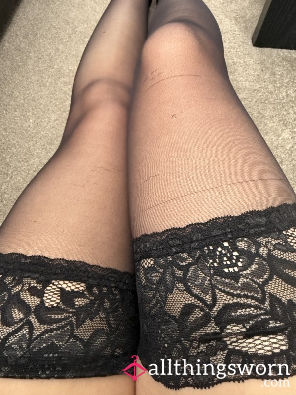 Black Lace Stockings