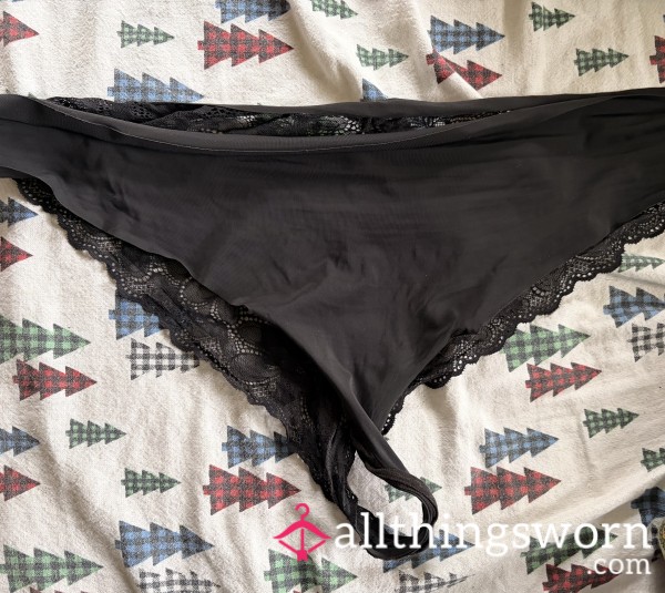 Black Lace Super Worn Hamper Panties