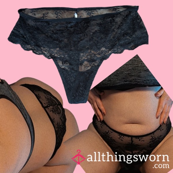 🖤Black Lace Thong #003🖤