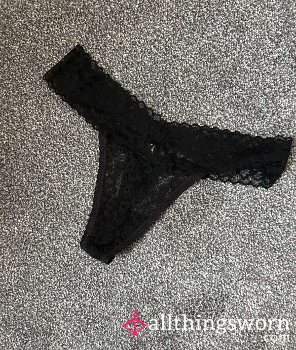 Black Lace Thongs ~ 2 Pairs Available 🖤