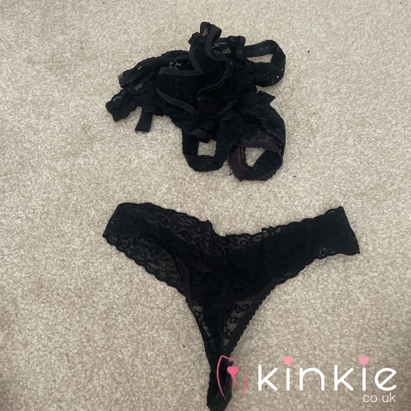 Black Lace Thong
