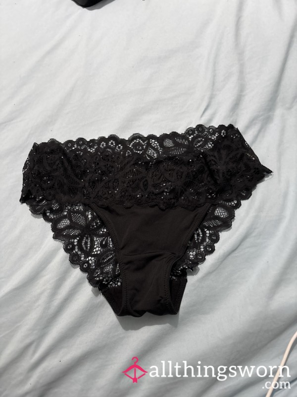 Black Lace Thong
