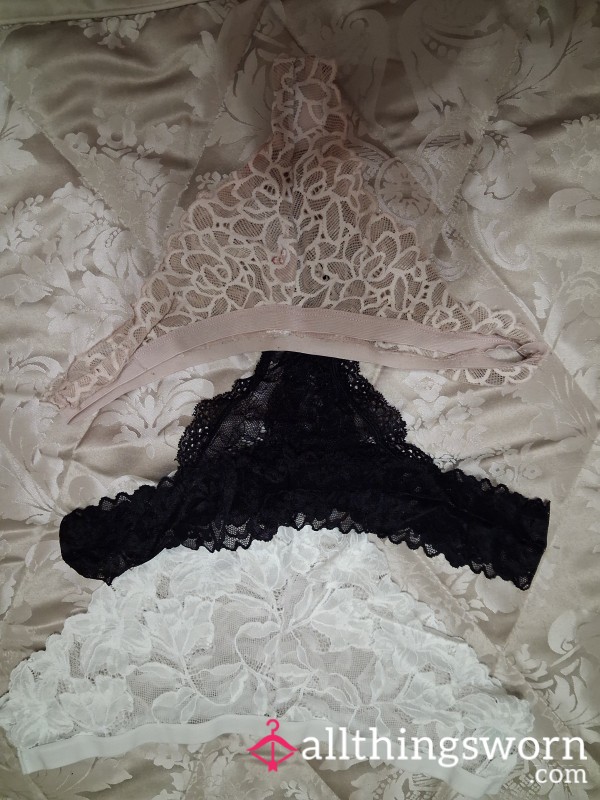 Black Lace Thong