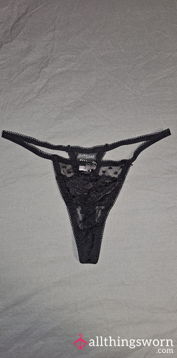 Black Lace Thong ~ Pu**y RATING & PLAY INCLUDED 😈 Send Me Your Content & Find Out Just How 💦 You Make Me ~ Text/Voice Recording/Pic/Vid (whatever You're Comfortable With)