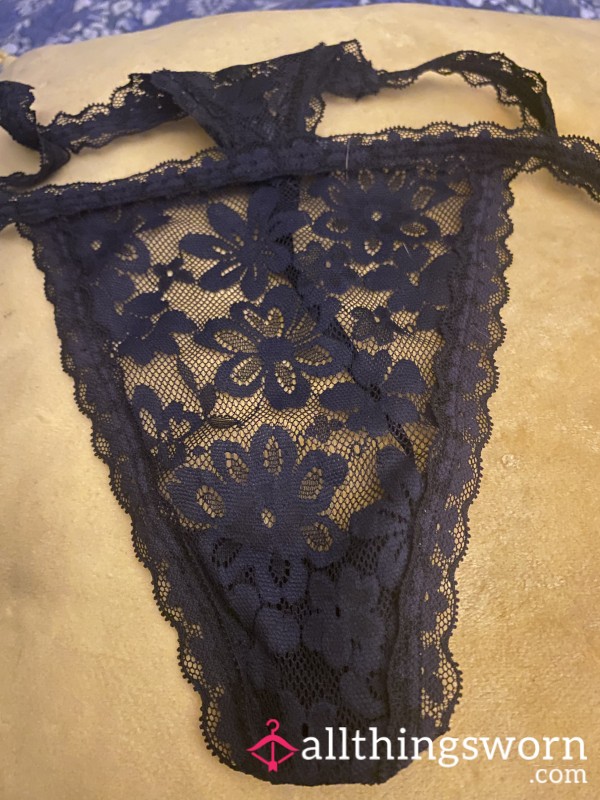 Black Lace Thong