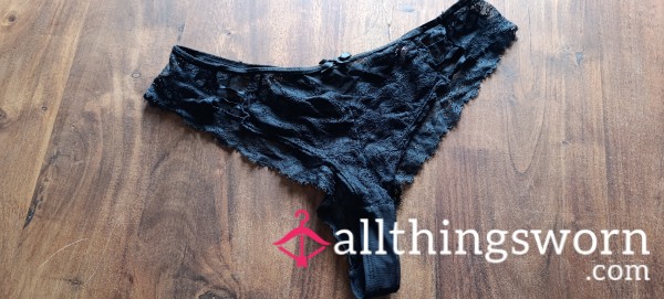 Black Lace Thong