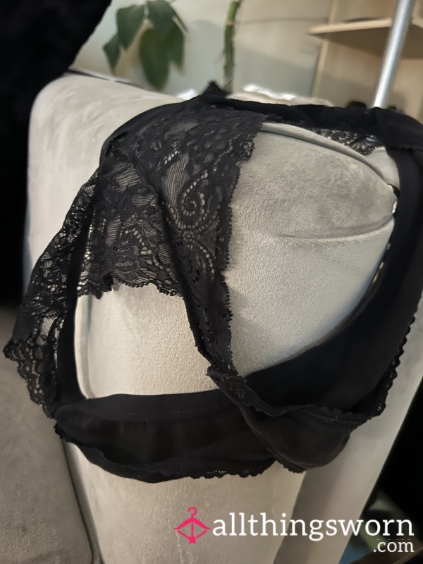 Black Lace Thong