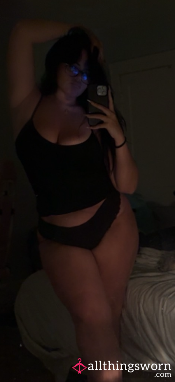Black Lace Thong