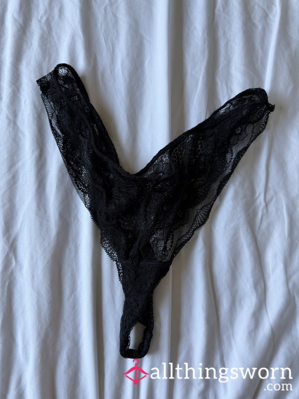 Black Lace Thong 💋
