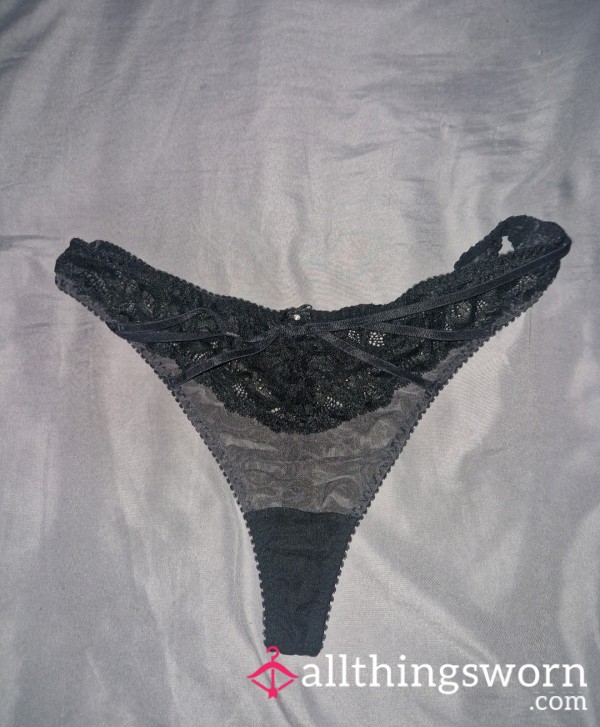 Black Lace Thong Worn However Long And Whichever Way You Like