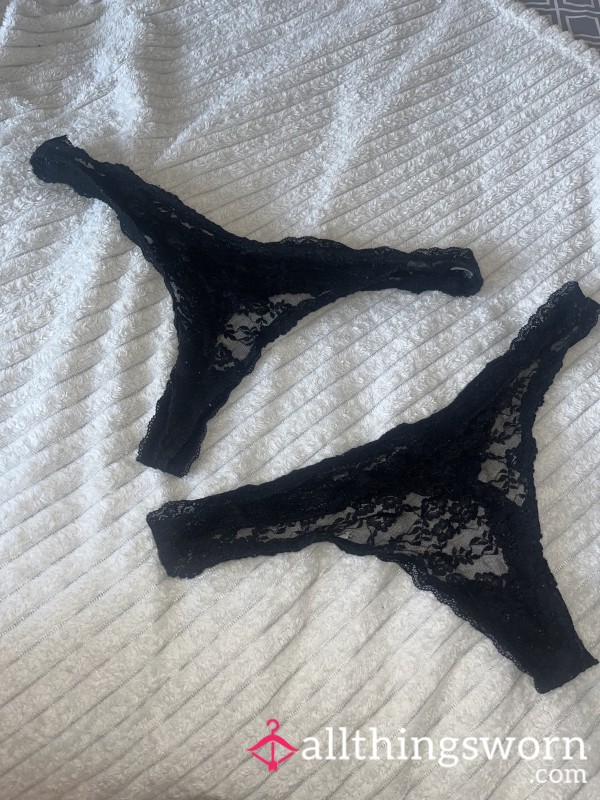 Black Lace Thongs 🖤