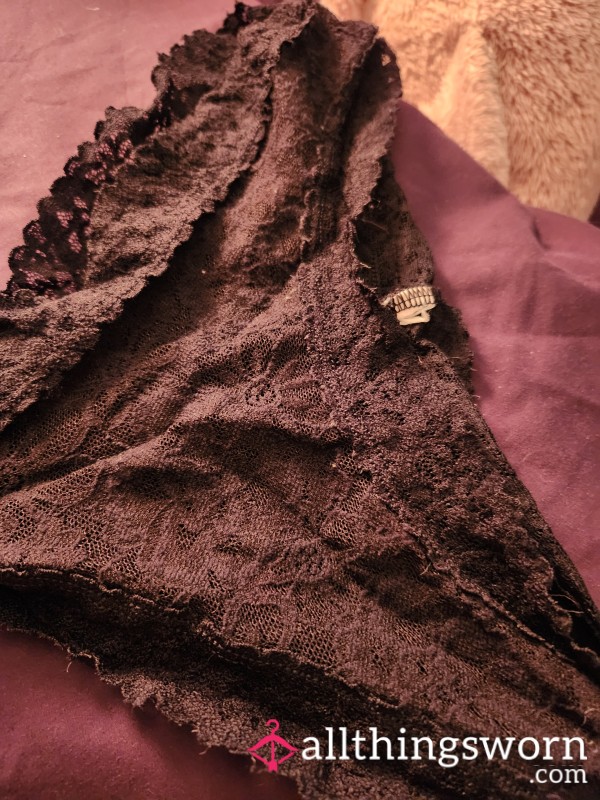 Black Lacey Panties For You To Enjoy