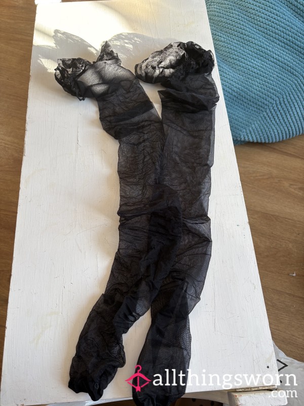 Black Lace Top Stockings
