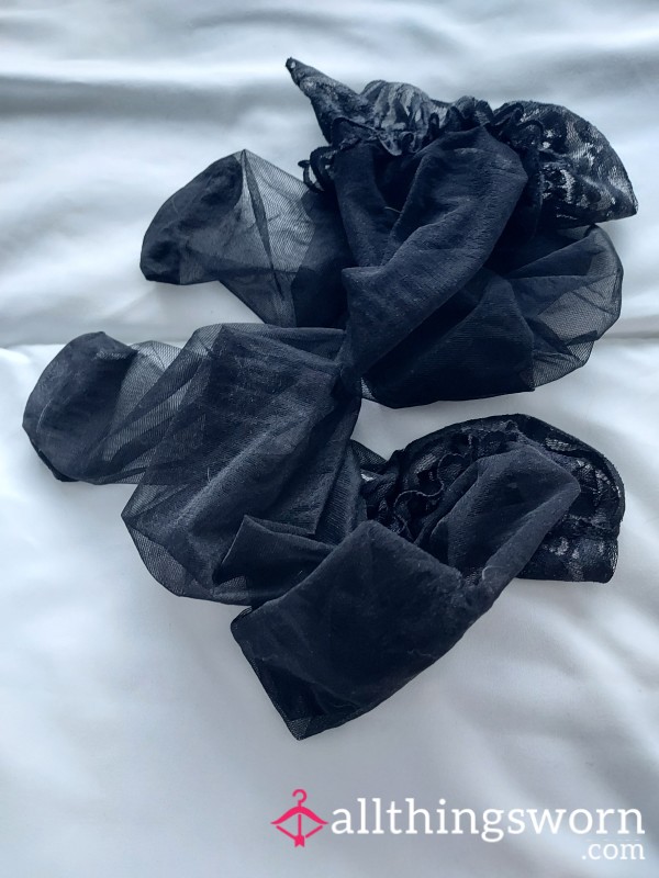 Black Lace Top Stockings