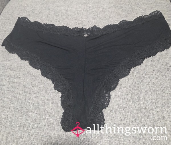 Black Lace Trim Panties 🖤