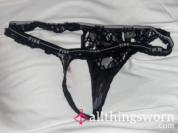Black Lace VERY WORN&USED VS Thongs
