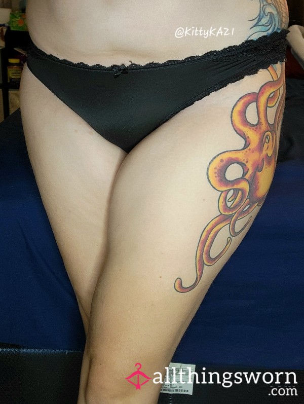 Black Lacey Bikini Cut